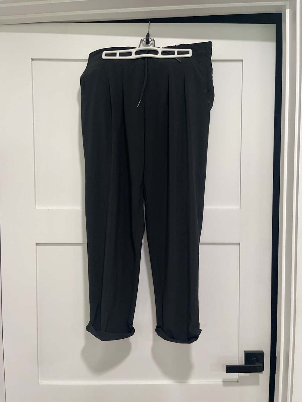 prAna Koen Pant Black Drawstring Hiking Travel Joggers